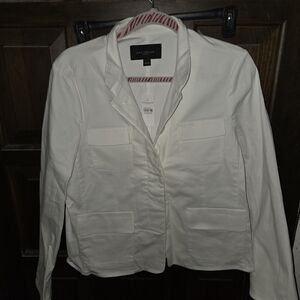 Ann Taylor Factory White Jacket